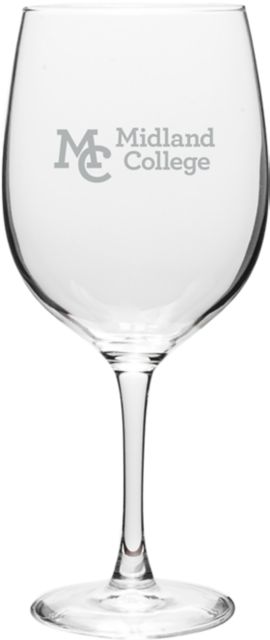 Midland College 19 oz. Wine Glass