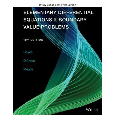 Elementary Differential Equations &amp; Boundary Value Problems