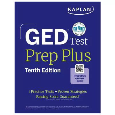 GED Test Prep Plus, Tenth Edition (2026): Includes a Diagnostic Pretest, 2 Full Length Practice Tests, 1000+ Practice
