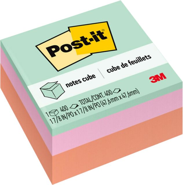 POST-IT 1-7/8 400SH CUBE PAS
